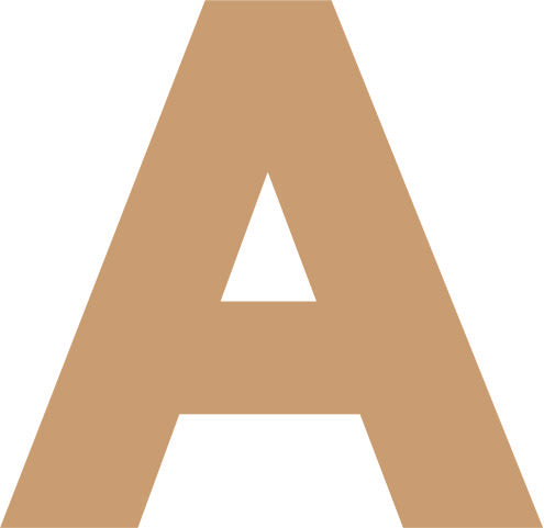 Alphabet Monogram Nameplate MDF Design 1 - Arteanu By Anushka