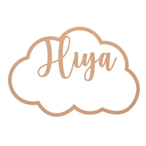 MDF Customized Hanging Name Cloud - Arteanu By Anushka