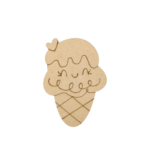 MDF Cute Ice-Cream Fridge Magnet - Arteanu By Anushka