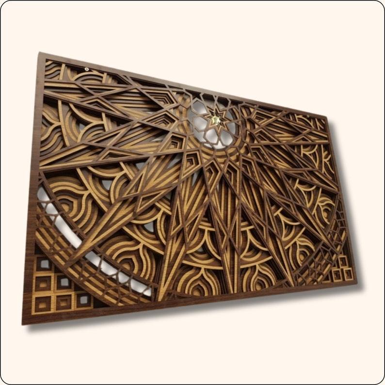 Laser Cut Wooden 3D Multilayer Mandala Art Decor SVG Files - Set of 32 Pieces, Glowforge svg wall art vector Cricut file cnc vector template - Arteanu By Anushka