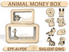 Personalised Animal Kids Piggy Bank Svg, Wooden Kids Money Box With Name, Baby Money Box Piggy Bank ,Unique Birthday Gift, Gifts For Kids - Arteanu By Anushka