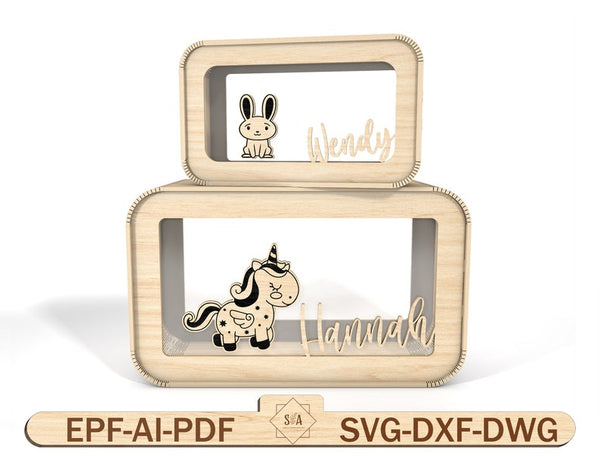 Personalised Animal Kids Piggy Bank Svg, Wooden Kids Money Box With Name, Baby Money Box Piggy Bank ,Unique Birthday Gift, Gifts For Kids - Arteanu By Anushka