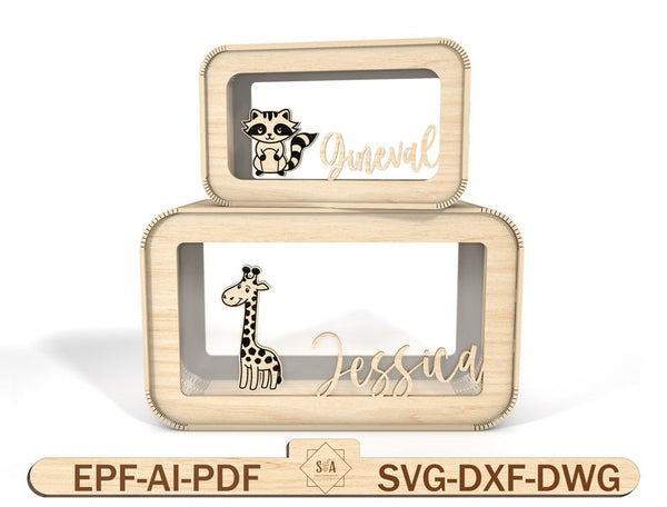 Personalised Animal Kids Piggy Bank Svg, Wooden Kids Money Box With Name, Baby Money Box Piggy Bank ,Unique Birthday Gift, Gifts For Kids - Arteanu By Anushka