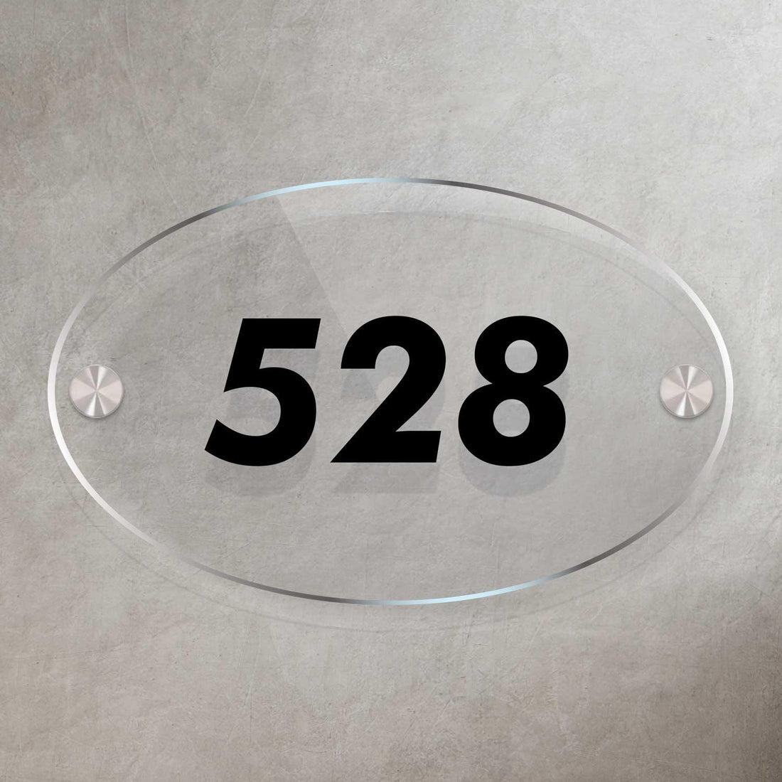Ovalica - House Number Sign - Arteanu By Anushka
