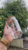Blush Bow Glass Tumbler