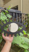 Creative Arts n Frames Eye Shaped Wooden Decorative Wall Mount Mirror for Living Room Home Décor (Eye) (Classic Black)