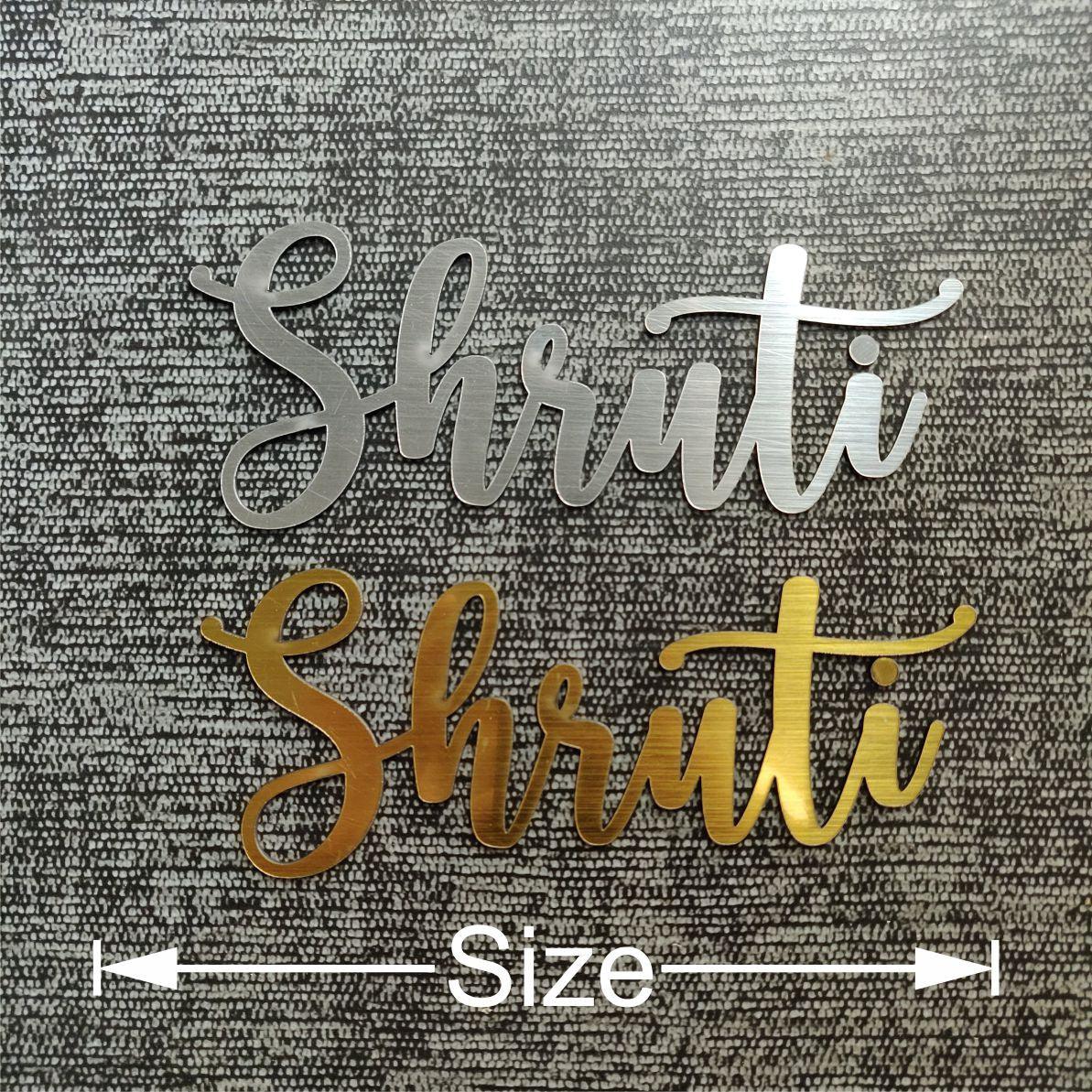 Acrylic Name Cutout - Arteanu By Anushka