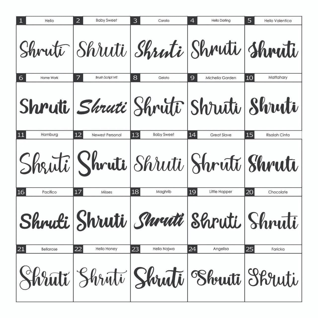 Vinyl Custom Name Stickers - Arteanu By Anushka