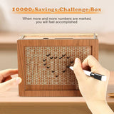 Wooden Money/Piggy Bank, Money Box, Coin Box with Carved Design for Kids/Children, Savings Challenge Box, Cash Vault Wooden Savings Box, Coin Piggy Bank, Money Save Box Smash, Money Saver (Pen Not Included) - Arteanu By Anushka