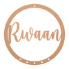 Customized Hanging Name Circle ( MDF ) - Arteanu By Anushka