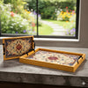 Serving Tray 2pcs set (13 inch and 16 inch)