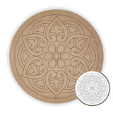 MDF Pre Marked Round Mandala - Arteanu By Anushka