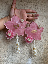 Shubh–Laabh Pink Resin hanging