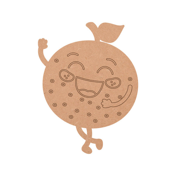 MDF Orange Fridge Magnet - Arteanu By Anushka