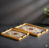 Serving Tray 2pcs set (13 inch and 16 inch)