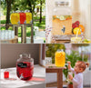 Vintage Glass Beverage Dispenser with Leak-Proof m & Airtight Metal Lid – 4L Cold Drink Jar for Detox Water, Juices, and Cocktails