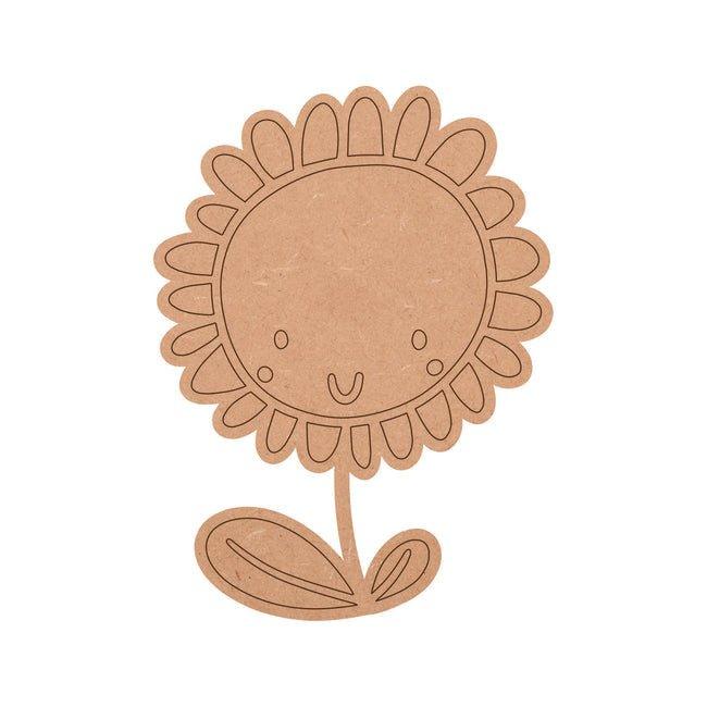 Sun Flower Shape MDF Fridge Magnets Base - Arteanu By Anushka