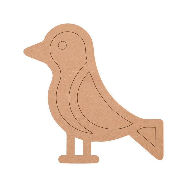 Sparrow Shape MDF Fridge Magnets Base - Arteanu By Anushka