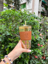 Travel Sipper Tumbler Mug with Straw and Lid - Arteanu By Anushka