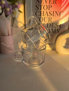 The coquette Bow Glass Mug set (Set of 2)
