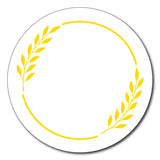 Golden Acrylic Circle Name Plate | Size 10 X 10 inch_Style_001 - Arteanu By Anushka