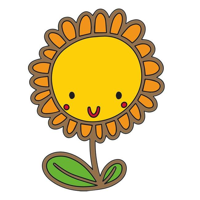 Sun Flower Shape MDF Fridge Magnets Base - Arteanu By Anushka
