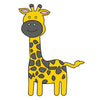 Giraffe Shape MDF Fridge Magnets Base - Arteanu By Anushka