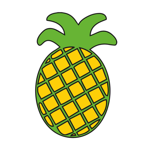 MDF Pineapple Fridge Magnet 01 - Arteanu By Anushka