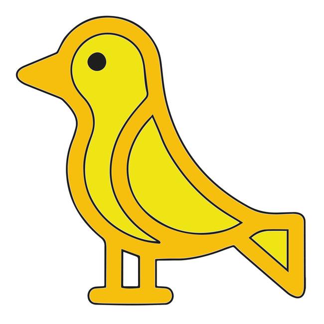 Sparrow Shape MDF Fridge Magnets Base - Arteanu By Anushka