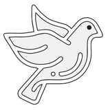 Dove Shape MDF Fridge Magnets Base - Arteanu By Anushka