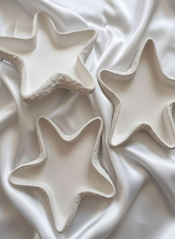 Candle Concrete Jars- Textured Starfish