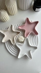 Candle Concrete Jars- Textured Starfish