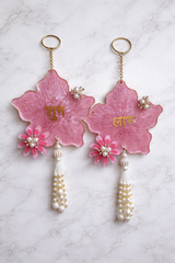 Shubh–Laabh Pink Resin hanging