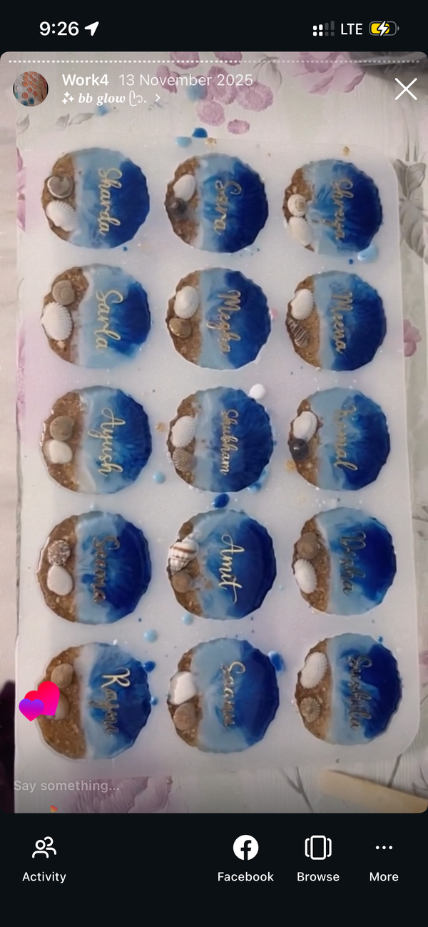 15 Cavity Agate Shape Resin Mould