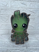Groot-Themed Wooden Piggy Bank - Arteanu By Anushka