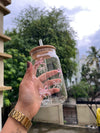 Blush Bow Glass Tumbler - Arteanu By Anushka