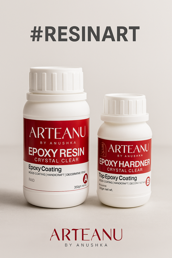 Arteanu Crystal Clear Epoxy Resin & Hardener Set (3:1)