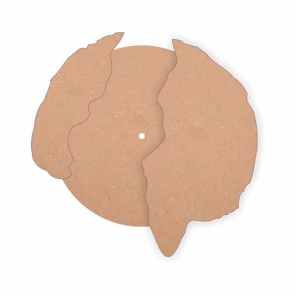MDF Geode Clock Base 3 - Arteanu