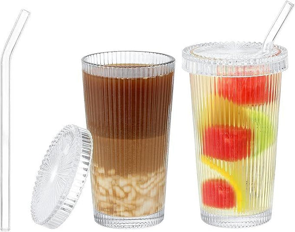 Minimalist Ribbed Can Sipper