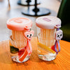 Kawaii Infusion Tumbler – Aesthetic pastel Glass Bottle