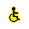 Wheelchair icon car sticker design