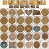 Laser Cut Wooden 3D Multilayer Mandala Art Decor SVG Files - Set of 32 Pieces, Glowforge svg wall art vector Cricut file cnc vector template - Arteanu By Anushka