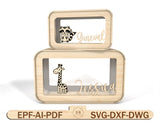 Personalised Animal Kids Piggy Bank Svg, Wooden Kids Money Box With Name, Baby Money Box Piggy Bank ,Unique Birthday Gift, Gifts For Kids - Arteanu By Anushka