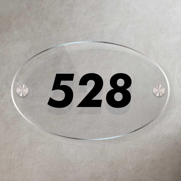 Ovalica - House Number Sign - Arteanu By Anushka