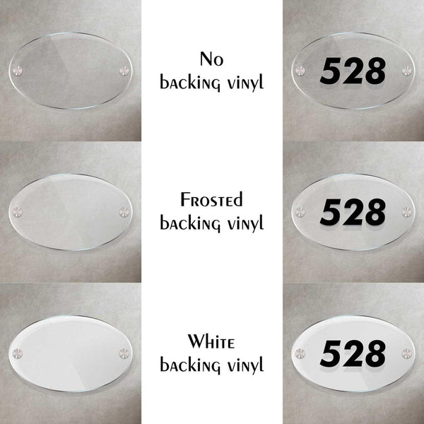 Ovalica - House Number Sign - Arteanu By Anushka