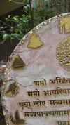 Resin navkar mantra circle